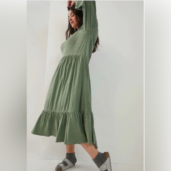 Anthropologie Saturday Sunday Arlo Tiered Midi Dress - Picture 3 of 5